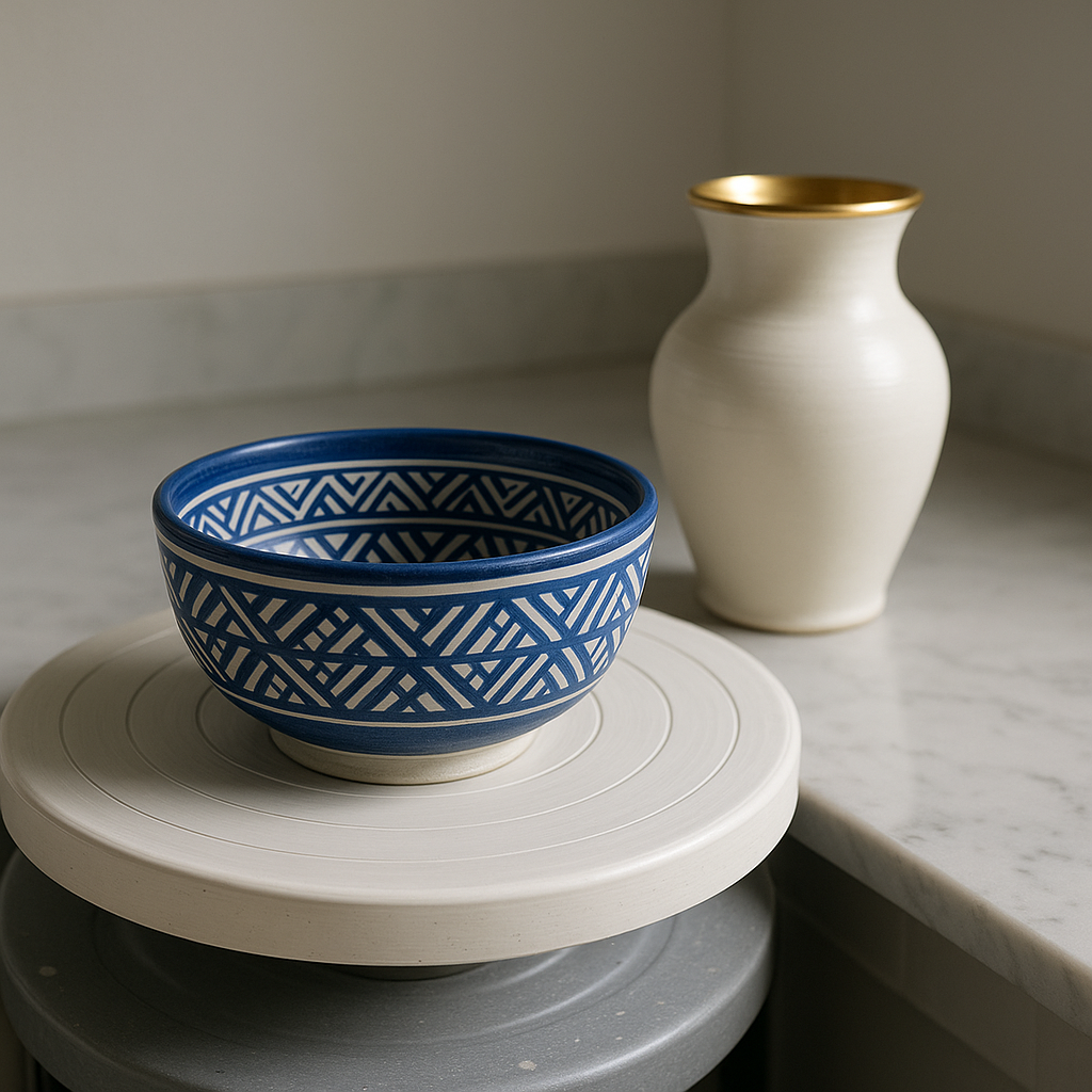 Painted pottery piece